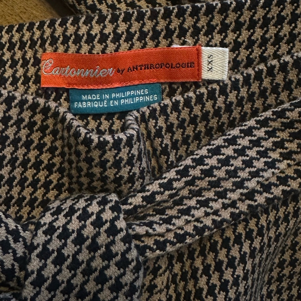 anthropologie houndstooth pants - Picture 3 of 4